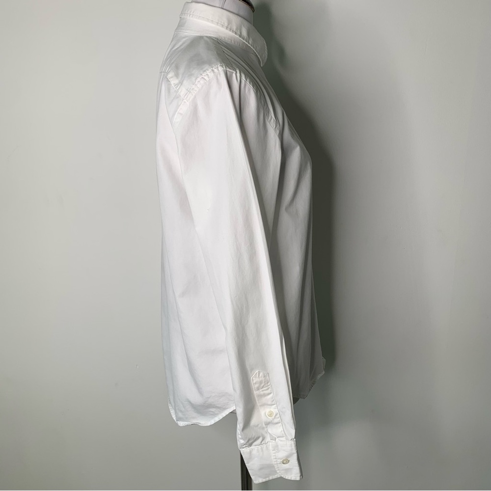 Ralph Lauren Women's White Long Sleeve Button Down Embroidered Logo Shirt XS - Picture 3 of 10